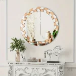 Miroir Géométrique Doré pour Décoration Intérieure