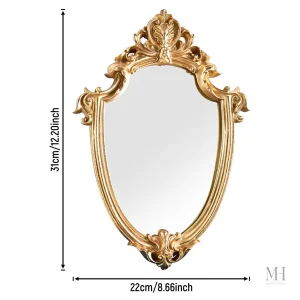 Miroir Rond au Style Baroque Élégant