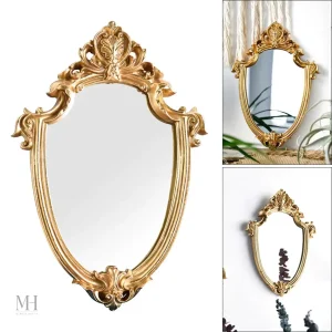 Miroir Doré 31x22 cm pour une Décoration Chic