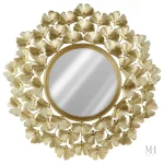 Déco Murale Miroir Rond Doré – Inspiration Nature