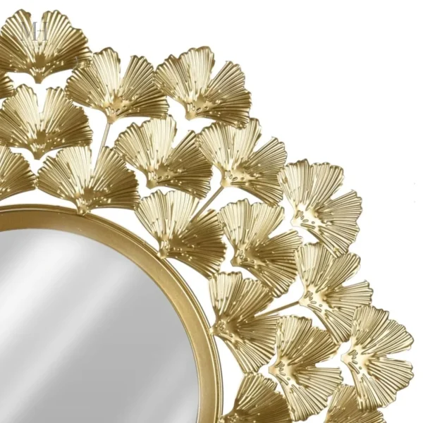 Miroir Ginkgo Rond – Design Brillant et Moderne