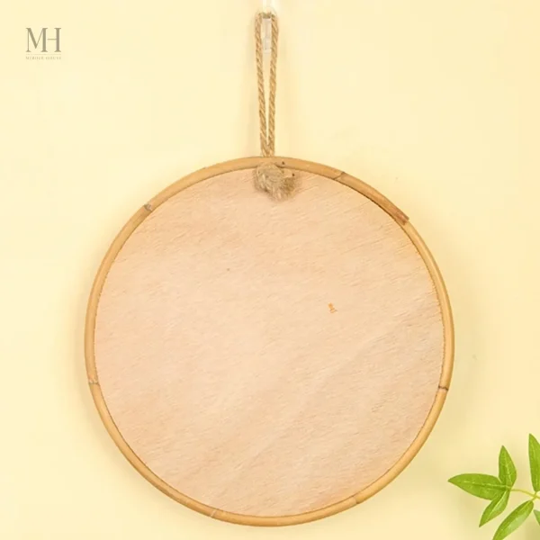 Miroir Décoratif en Rotin pour un Style Boho