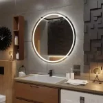 Éclairage LED antibuée pour miroir rond 100 cm