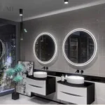 Miroir LED antibuée avec finition élégante
