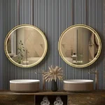 Miroir LED 60 cm pour salle de bain, éclairage efficace