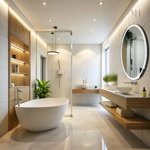 miroir-rond-led-70cm-1 Miroir Rond LED 70 cm pour salle de bain moderne