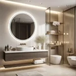 Miroir Rond LED 80 cm pour salle de bain