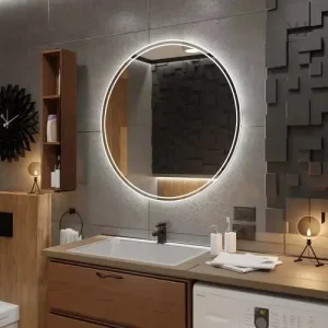 Miroir lumineux antibuée design moderne