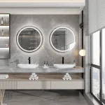 Miroir Rétroéclairé avec Fonction Anti-Buée pour Salle de Bain
