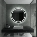 Miroir Rond avec Éclairage LED et Propriétés Anti-Buée