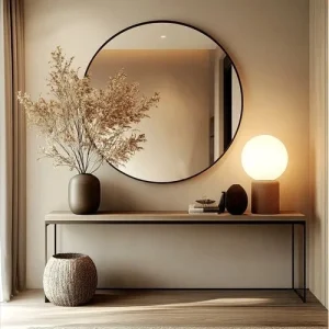 Miroir Rond 100 cm – Accessoire décoratif pour éclairer votre espace