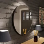 Miroir Noir 60 cm - Design contemporain et pratique