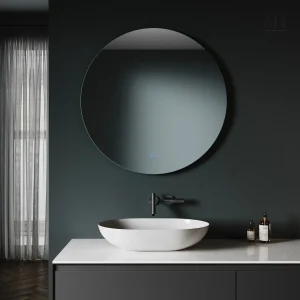 Miroir LED salle de bain 80 cm lumineux et fonctionnel