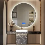 Miroir LED rond 100 cm, parfait pour un éclairage optimal