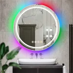 Miroir LED antibuée, design moderne, 60 cm