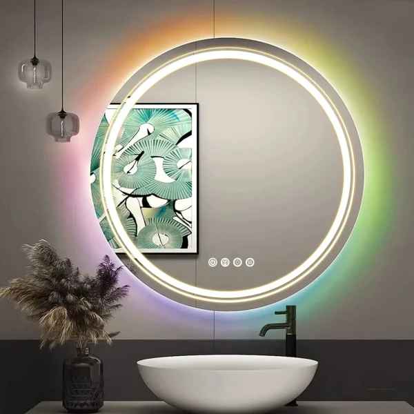 Miroir de salle de bain lumineux, élégance et praticité