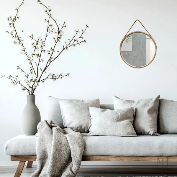 Miroir en bois au style intemporel et chaleureux