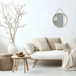 Miroir Rond au design scandinave élégant
