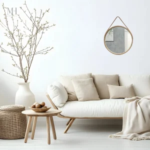 Miroir Rond au design scandinave élégant
