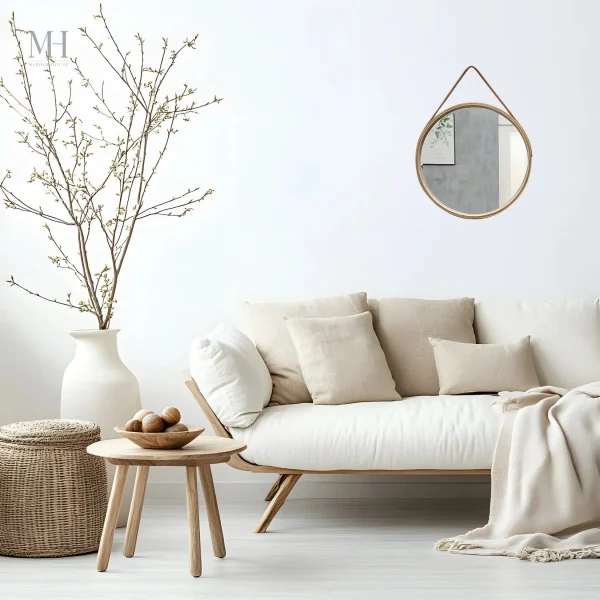 Miroir Rond au design scandinave élégant