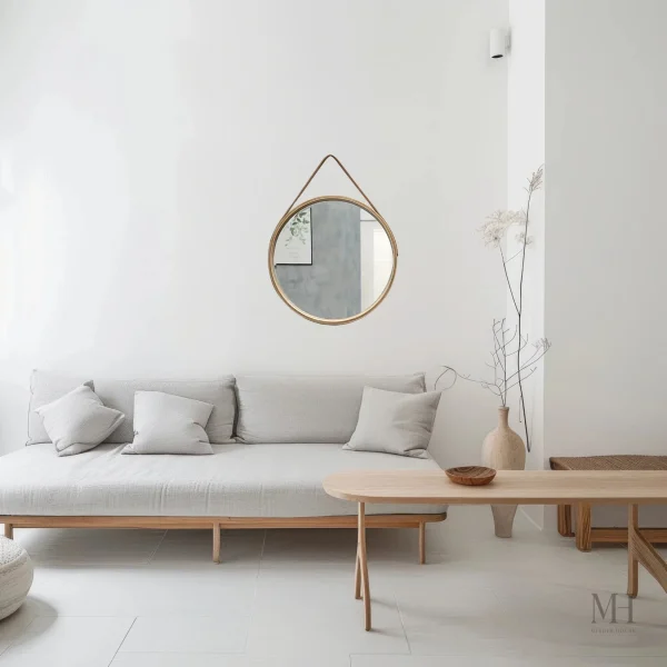 Miroir en bois naturel pour une ambiance rustique