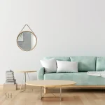 Miroir Rond minimaliste, parfait pour la décoration