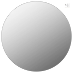 Miroir de salle de bain rond, 60 cm, design épuré