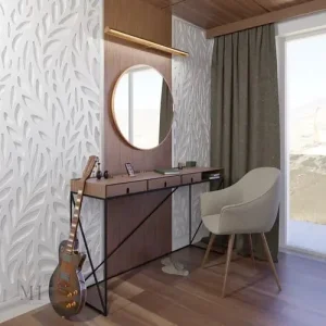 Grand Miroir Rond en Aluminium pour intérieur lumineux