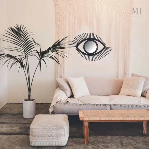 Miroir décoratif en rotin pour ambiance chaleureuse