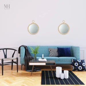 Miroir en Rotin - Style Naturel et Ambiance Détendue