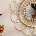 Miroir en Rotin 32 cm - Design Chic et Écologique