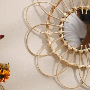 Miroir en Rotin 32 cm - Design Chic et Écologique