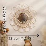 Miroir Naturel en Rotin - Ambiance Relaxante pour Intérieur