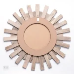 Miroir vintage en rotin, pièce unique pour votre intérieur