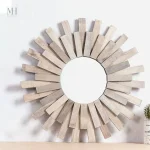 Miroir en rotin, touche authentique pour la décoration