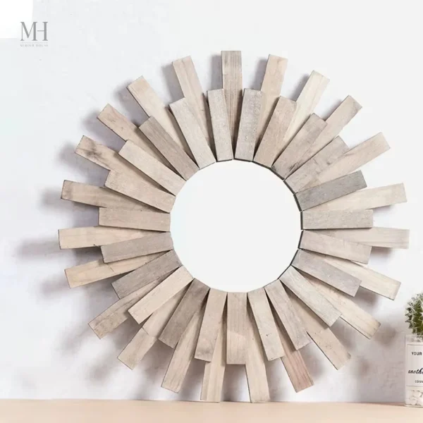 Miroir en rotin, touche authentique pour la décoration