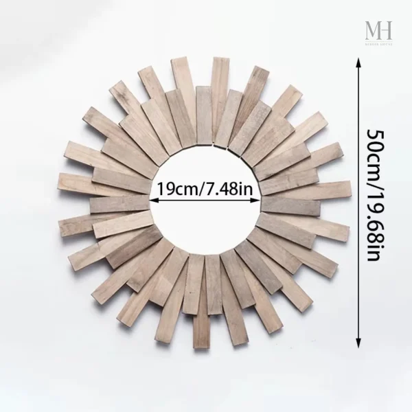 Miroir au design brut, parfait pour un style bohème