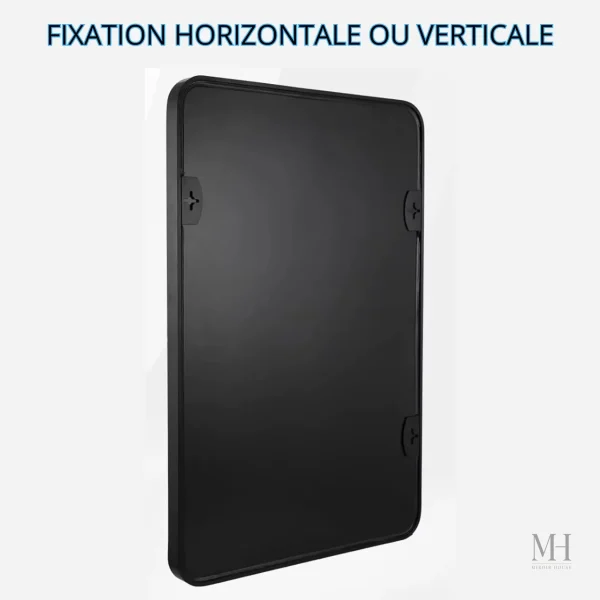 Miroir grand format, touche chic pour salle de bain