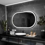 Miroir Rectangulaire 140 cm avec Bords Arrondis
