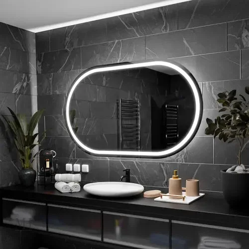 miroir-salle-de-bain-140-1 Miroir Rectangulaire 140 cm avec Bords Arrondis
