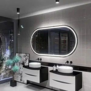 Miroir Salle de Bain 140 cm avec Coins Arrondis