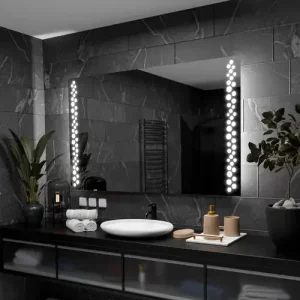 Miroir LED rectangulaire 140 cm pour salle de bain