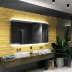 Miroir grand format pour salle de bain, 180x80 cm