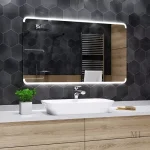 Miroir salle de bain design avec fonctionnalités complètes