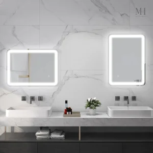 Miroir salle de bain 50x70 avec éclairage LED