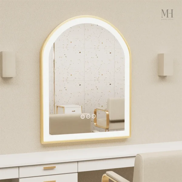 Miroir LED Arche avec lumière réglable