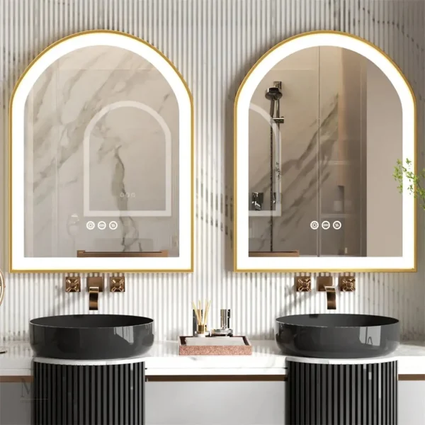 Miroir antibuée LED pour salle de bain