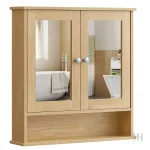Miroir de salle de bain avec espace de rangement intégré