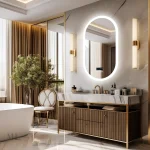 Miroir 50 x 80 cm avec technologie Bluetooth
