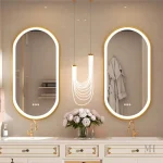 Miroir ovale 120x60 cm pour une touche élégante